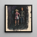 Untitled Woman and Man - Karl Wiener — framed artwork on a wall