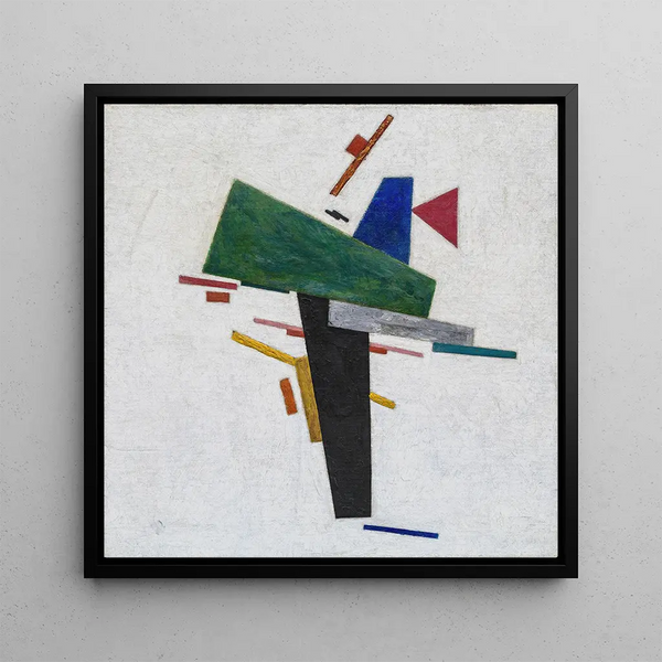 Untitled Painting - Kazimir Malevich — framed artwork on a wall