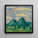Untitled Painting by Die 150 Blätter XXV - Karl Wiener — framed artwork on a wall