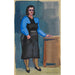 Reproduction of the painting Untitled Painting (woman in blue blouse and black dress) - Karl Wiener