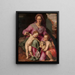 The Virgin and Child with the Little Saint John the Baptist - Santi di Tito — framed artwork on a wall