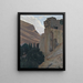 the Hanging Houses of Cuenca - Santiago Rusiñol — framed artwork on a wall