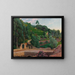 Amphithéâtre vert, vue des jardins de Sa Coma - Santiago Rusiñol — framed artwork on a wall