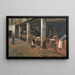 Lavoirs de la Barceloneta - Santiago Rusiñol — framed artwork on a wall