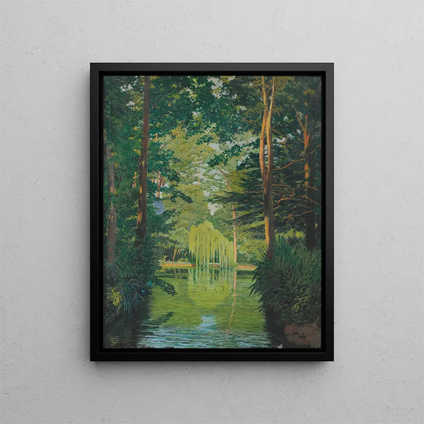 Parc Bads Arbcies - Santiago Rusiñol — framed artwork on a wall