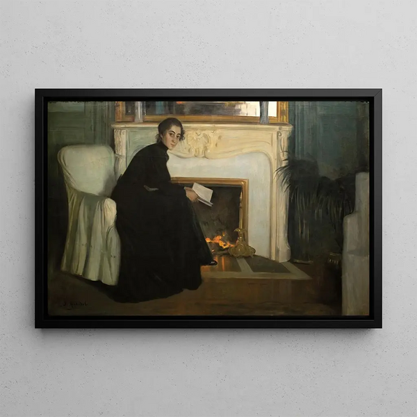 Romantic Roman painting - Santiago Rusiñol — framed artwork on a wall