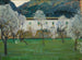 White Farmhouse in Bunyola, Majorca - Santiago Rusiñol — artwork view