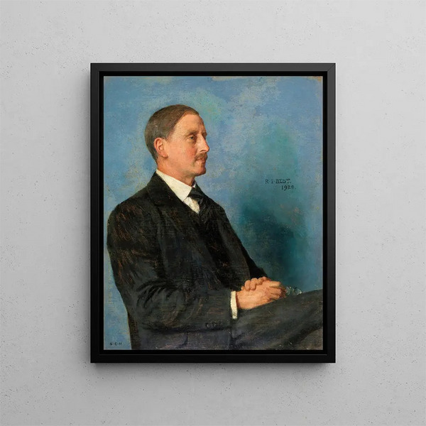 Portrait of Richard Irvine Best 1872-1959 Scholar - Sarah Cecilia Harrison — framed artwork on a wall