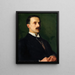 Portrait Painting of Sir Hugh Lane 1865-1915 Director of the National Gallery of Ireland 1914-1915 - Sarah Cecilia Harrison — framed artwork on a wall