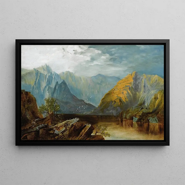 Along the Weber River Utah - Sarah E Sill — framed artwork on a wall