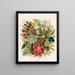 Plate of wildflowers and berries 0 - Sarah Featon — framed artwork on a wall