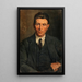 Portrait of Joseph O'Neill, novelist and scholar - Sarah Henrietta Purser — framed artwork on a wall
