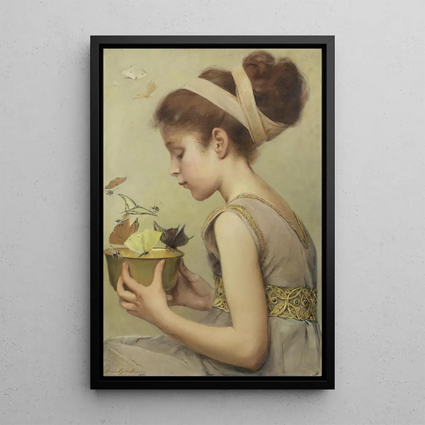 Butterfly Painting - Sarah Paxton Ball Dodson — framed artwork on a wall