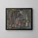 Abstract Composition Painting I - Sasza Blonder — framed artwork on a wall