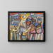Composition with Drape Holders - Sasza Blonder — framed artwork on a wall