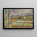 Peasant with a Rake - Sasza Blonder — framed artwork on a wall