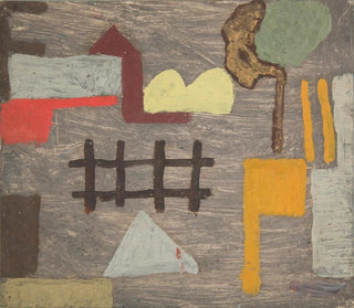 Surrealist landscape painting with sweat - Sasza Blonder — artwork view