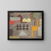 Surrealist landscape painting with sweat - Sasza Blonder — framed artwork on a wall