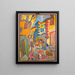 Village BackStreet - Sasza Blonder — framed artwork on a wall