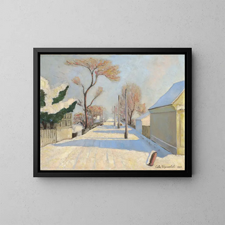Identity under the snow - Sava Šumanović — framed artwork on a wall