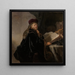 Savant dans son étude - Rembrandt van Rijn — framed artwork on a wall