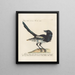 Ornithology Painting methodically digested Pl152 - Saverio Manetti — framed artwork on a wall