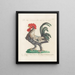L'ornithologie a méthodiquement digéré Pl194 - Saverio Manetti — framed artwork on a wall