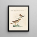 Ornithology Painting methodically digested Pl335 - Saverio Manetti — framed artwork on a wall