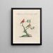 Ornithology Painting methodically digested Pl348 - Saverio Manetti — framed artwork on a wall
