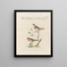 L'ornithologie a méthodiquement digéré Pl376 - Saverio Manetti — framed artwork on a wall