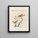 L'ornithologie a méthodiquement digéré Pl381 - Saverio Manetti — framed artwork on a wall