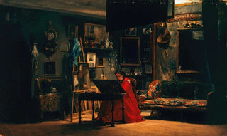 La Princesse Mathilde 1820-1904 in her studio on rue de Courcelles - Sébastien Charles Giraud — artwork view