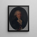 Portrait painting of Denis Le Roy, veterinarian of King Louis XVI's household - Sébastien Le Roy — framed artwork on a wall