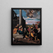 Adoration of the Magi - Scarsellino — framed artwork on a wall