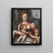 La Vierge à l'Enfant avec saint Jean-Baptiste - Scarsellino — framed artwork on a wall