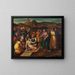 The Resurrection of Lazarus - Scarsellino — framed artwork on a wall