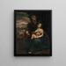 The Virgin and Child with Saint Elizabeth and Saint John the Child - Scarsellino — framed artwork on a wall