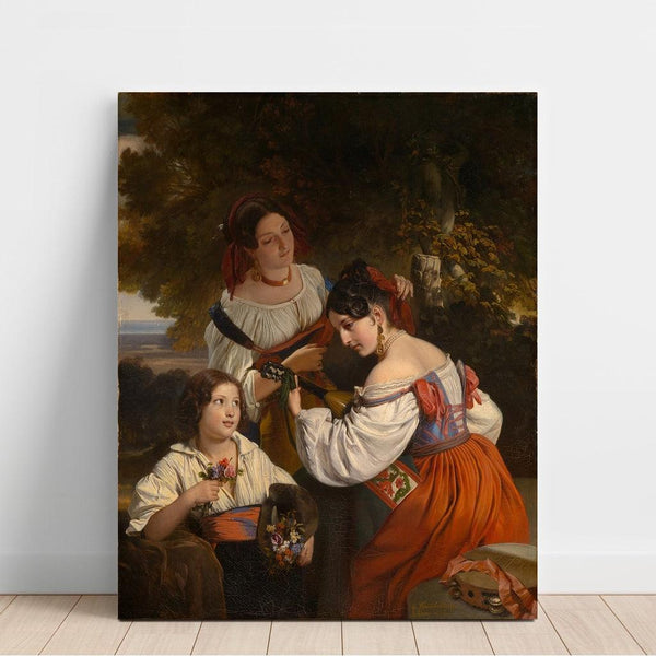 Reproduction of the painting Roman genre scene painting - Franz Xaver Winterhalter