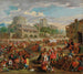 Scene of market and charlatan's harangue - Enrico Albricci — artwork view