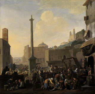 Scène de marché romaine - Johannes Lingelbach