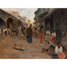 Reproduction of the painting Street scene painting in Ceylan (Sri Lanka) - Wilhelm Kuhnert