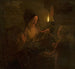 Figurative scene by candlelight - Michiel Versteegh — artwork view