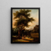 Shepherds at the Artemis Sanctuary - School of Claude Lorrain — framed artwork on a wall