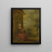 The young farm girl - School of Jean Baptiste Charpentier — framed artwork on a wall