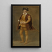 Portrait painting of a boy - School of Cremona — framed artwork on a wall