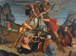The Descent from the Cross - School of Ferrara — artwork view