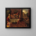 The Rich Man and Lazarus - School of Frans Francken I — framed artwork on a wall