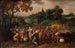 Joseph's Brothers on the Way to Buy Grain in Egypt in a Forested Landscape - School of Hans Jordaens III — artwork view