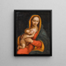 Virgin and Child Painting - School of Leonardo da Vinci — framed artwork on a wall