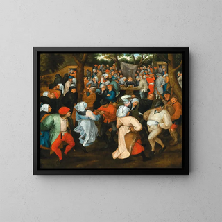 The Bride's Dance - School of Pieter Brueghel II — framed artwork on a wall